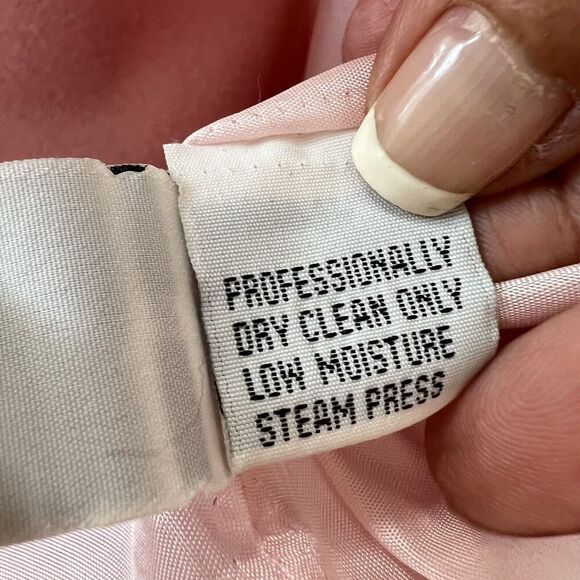 Dana Buchman Petite Blazer Size 12P Pink Wool Angora Blend Gold Buttons Lined - Picture 10 of 14